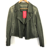 Marrakech Olive Marni Moto Jacket NWT- Size XS