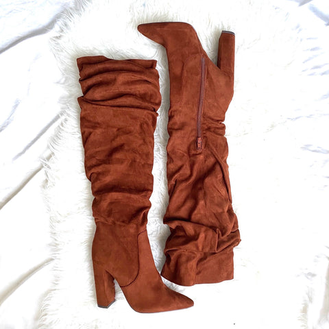 JustFab “Life of the Party” Slouchy Over The Knee Boot- Size 8.5