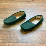 Janie & Jack Green Suede Loafers- Size 10 (Brand New Condition)