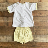Grace & James Yellow Bunny Short Set- Size 4T