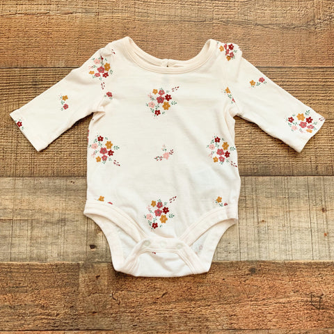 Baby Gap Floral Onesie- Size 0-3M