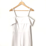 Laundry White Off the Shoulder Jumpsuit- Size 2