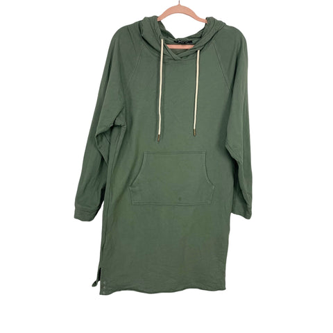 Ética Green Hooded Sweatshirt Dress- Size XS (See Notes)