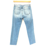 Frame Le Garçon Torn Jeans with Raw Hem- Size 24 (Inseam 25”)