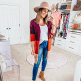 Pink Lily Secret Obsession Colorblock Cardigan- Size M