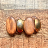 No Brand Wooden and Metal Segmented Bracelet