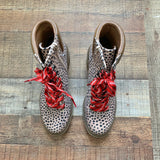 Universal Thread Animal Print Side Zipper Combat Boots- Size 8.5 (BRAND NEW CONDITION)