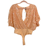 ASOS Sequins Surplice Front and Open Back Thong Bodysuit NWT- Size 6 (see notes)