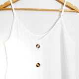 No Brand Button Up Tank- Size S