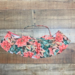 Show Me Your Mumu Mermaid Floral Ruffle Halter Bikini Top- Size M (we have matching bottoms)