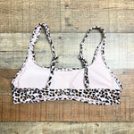 Xhilaration Animal Print Ribbed Padded Bikini Top- Size M (sold out online, we have matching bottoms)