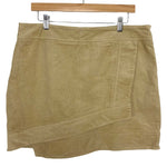 Amaryllis Tan Corduroy Zipper Skirt- Size XL