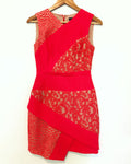BCBG Asymmetrical Lace Dress- Size 0