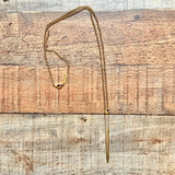 Sam Edelman Gold Spike with Rhinestones Pendant Necklace (see notes)