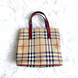 Authentic Vintage Burberry Mini Haymarket Tote Bag in Iconic Nova Check