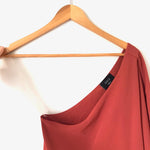 Vici Rust One Shoulder Elastic Waist Top- Size S