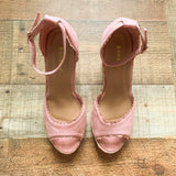 Bamboo Open Toe Wedges- Size 7 (GREAT CONDITION)