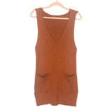 No Brand Camel Ribbed Front Pocket Sweater Jumper Dress- Size ~S/M (see notes)