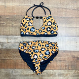 Azure Orange Animal Print Reversible Bikini Bottoms- Size M (we have matching top)