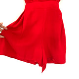 DO+BE Red Halter Romper with Side Cuts- Size S