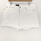 J Crew White Washed Jean Shorts- Size 32