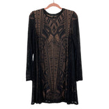 BCBGMAXAZRIA Black Lace with Nude Lining Dress NWT- Size S (see notes)
