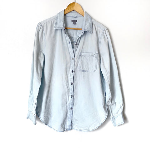 Aerie Chambray Button Down Top- Size XS