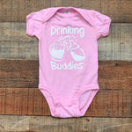 Rabbit Skins Pink "Drinking Buddies" Onesie- Size NB