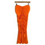 Eloquii Neon Orange Front Slit Skirt NWT- Size 14/16 (sold out online, we have matching top)