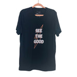 Stone + Rags Black See the Good Graphic Tee- Size L