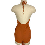 Tularosa Clay with Overlay Tie Closure Rory Romper- Size M