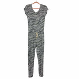 Elan Grey Camo Drawstring Waist Jumpsuit NWT- Size S