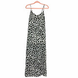 Pink Lily Animal Print Side Slit Maxi Dress- Size S