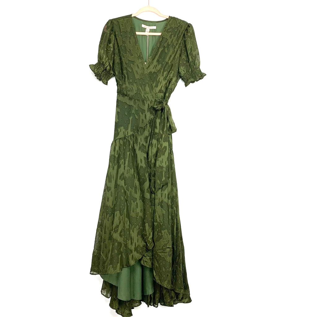 Hutch Green Hi/Low Wrap Dress NWT- Size S The Saved Collection Hutch Green Hi/Low Wrap Dress NWT- Size S The Saved Collection