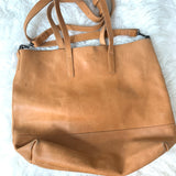 ABLE Abera Crossbody Tote In Cognac *see photos for signs of wear
