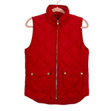 J. Crew Red Excursion Quilted Down Vest- Size XS (sold out online)