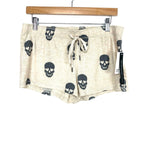 P.J. Salvage Cream Heathered Skull Lounge Shorts NWT- Size M (We Have Matching Top)