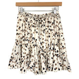 Saints & Hearts Cream Animal Print Skirt- Size S (sold out online)
