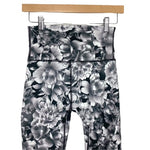 DYI Black and Grey Floral Print Leggings- Size S (Inseam 26")