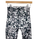 DYI Black and Grey Floral Print Leggings- Size S (Inseam 26")
