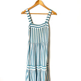 LOFT Beach Striped Square Neck Maxi Dress- Size XXS