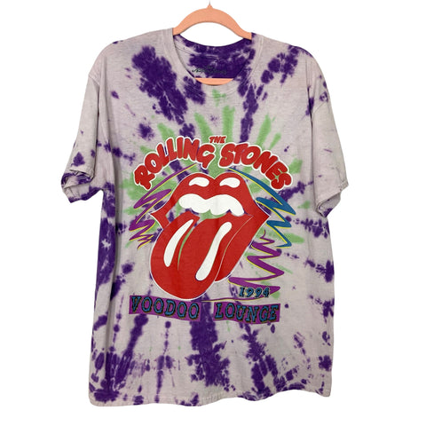 The Rolling Stones 1994 Voodoo Lounge Purple/Green Tie Dye Tee- Size M