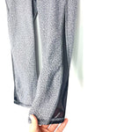 Lululemon Grey Animal Print Mesh Detail Crop Leggings- Size 4 (Inseam 16")