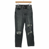 BDG Urban Outfitters Washed Black Slim Straight Distressed Jeans- Size 27 (Inseam 26” sold out online)