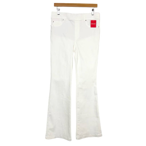 Spanx White Flare Jeans NWT- Size L (Inseam 33”)