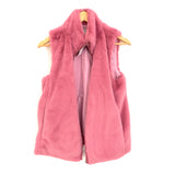 J Crew Pink Faux Fur Vest NWT- Size S