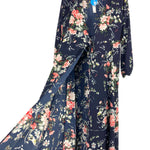 Cupshe Navy with Floral Pattern Dress Cover Up NWT- Size M