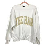 The Bar White Sweatshirt- Size L (see notes)