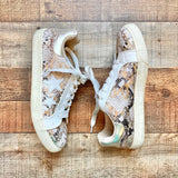 Soda Snakeskin Star Embossed Sneakers- Size 10