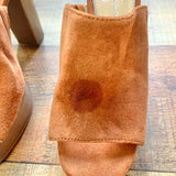 Jessica Simpson Brown Suede Platform Heels- Size 7 (see notes)